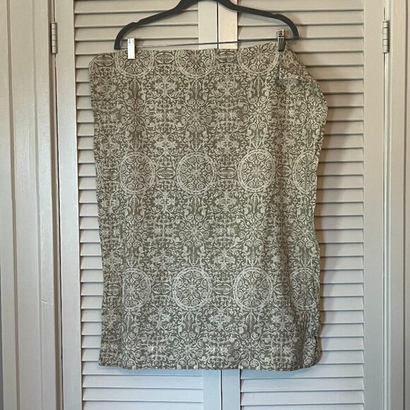 Pottery Barn sham pillow cover neutral geometric beige grey cream 29x23 - Picture 1 of 8